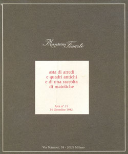 Asta di Arredi e quadri antichi e di una raccolta di maioliche